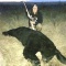 My grand daughter, Payton, took down her first black bear with her 243 Winchester. 300 pounds of bear taken with a single shot at just over 200 yards. With the heart shot the bear ran about 25 yards. A nice trophy that will be made into a rug for lasting memories.